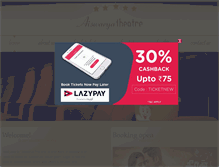 Tablet Screenshot of aiswaryatheatre.com